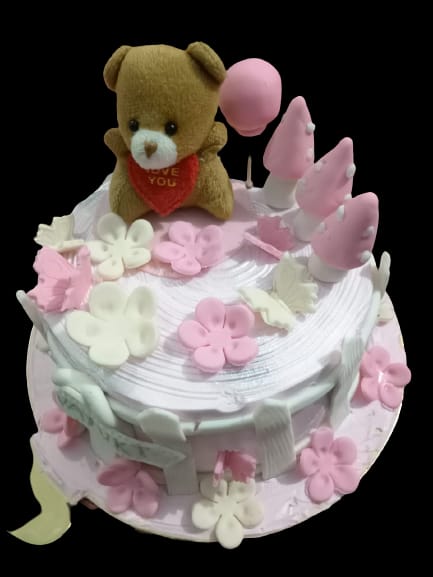 Semi fondant cake